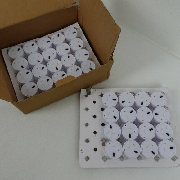 80 Pack Flameless Candles Tea Lights Flickering White Base - Picture 7 of 11
